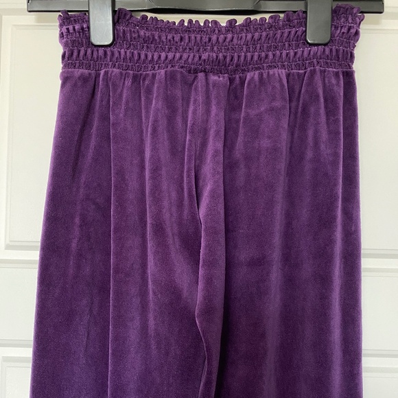 JUICY COUTURE PURPLE VELOUR PANTS NEW SIZE M - Picture 5 of 7